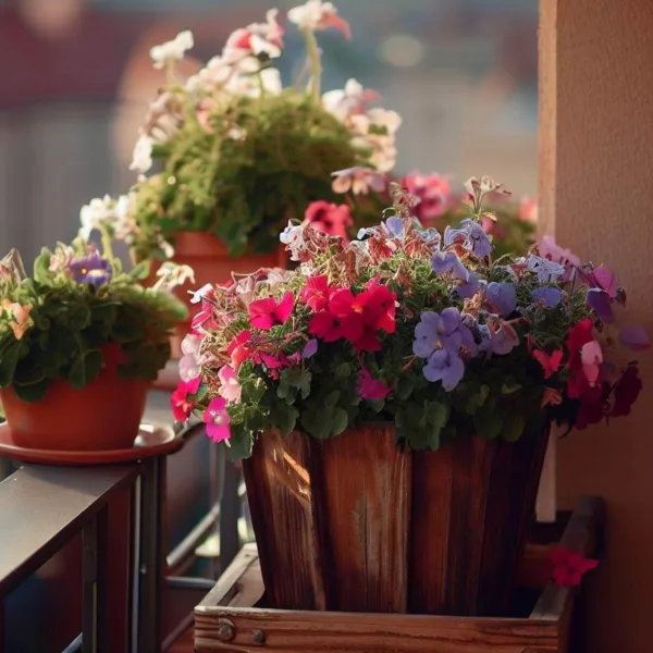Samozavlažovacie kvetináče na balkon